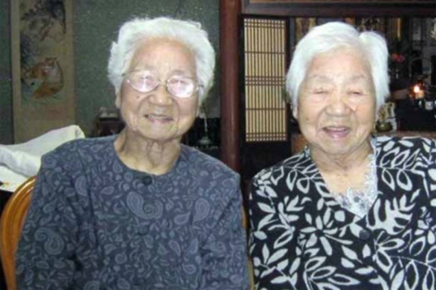 يابانيتان.. التوأم الأكبر سناً في العالم