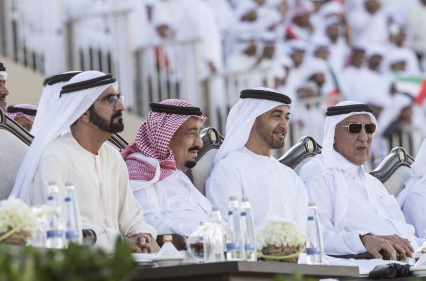محمد بن راشد ومحمد بن زايد يهنئان السعودية بيومها الوطني