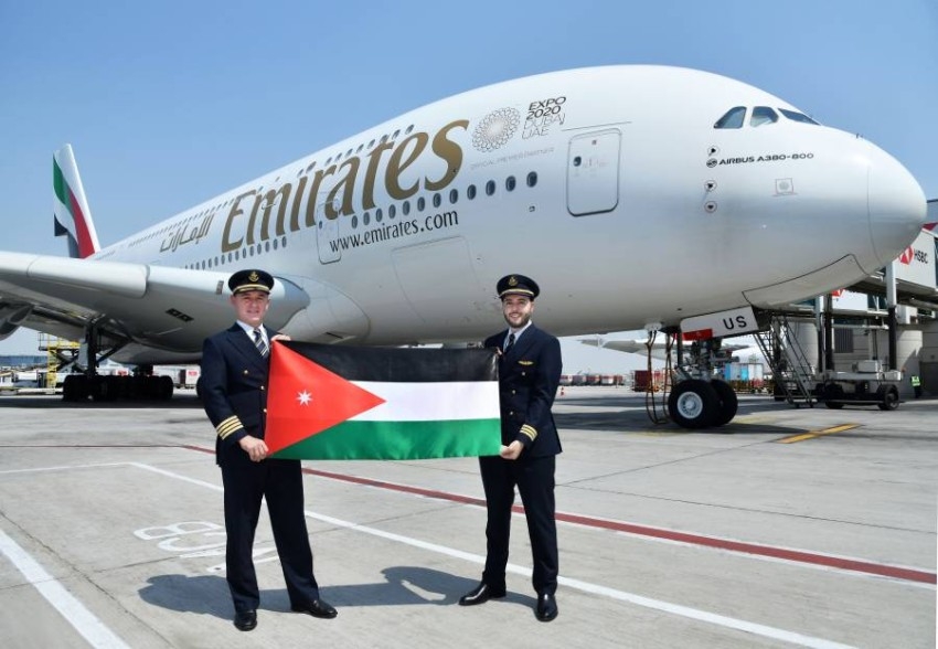 «طيران الإمارات» تحتفل بـ35 عاماً في خدمة الأردن