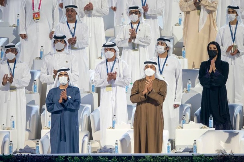 محمد بن راشد ومحمد بن زايد يشهدان افتتاح «إكسبو 2020»