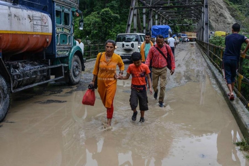 46 قتيلاً جراء أمطار غزيرة وانهيارات أرضية شمالي الهند