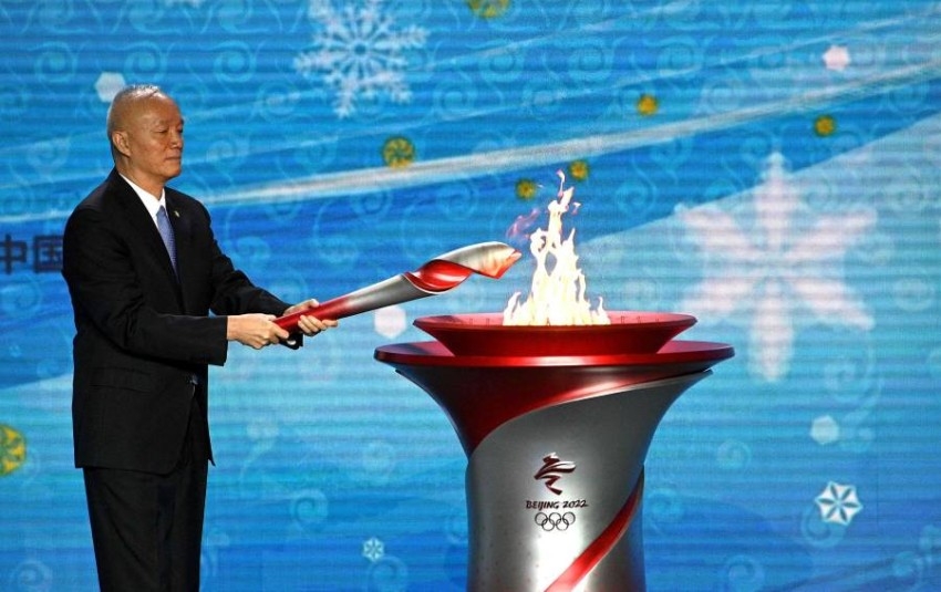 الشعلة الأولمبية تصل إلى بكين