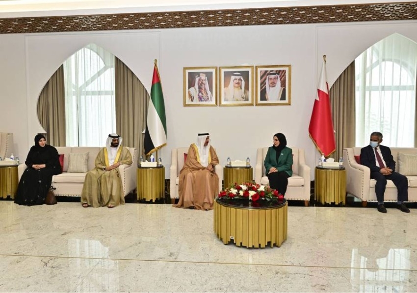 صقر غباش يبحث مع رئيسة مجلس النواب البحريني تعزيز علاقات التعاون