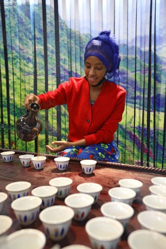 قهوة وحبوب وقصص من التراث بجناح إثيوبيا في إكسبو 2020 دبي