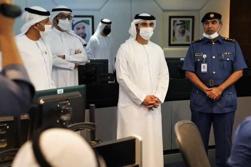 منصور بن محمد يتفقد جهود جمارك دبي في حماية أمن المنافذ الحدودية