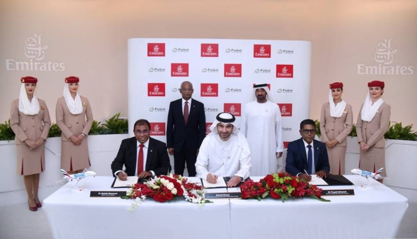«طيران الإمارات» تؤكد التزامها نحو المالديف خلال «إكسبو 2020»