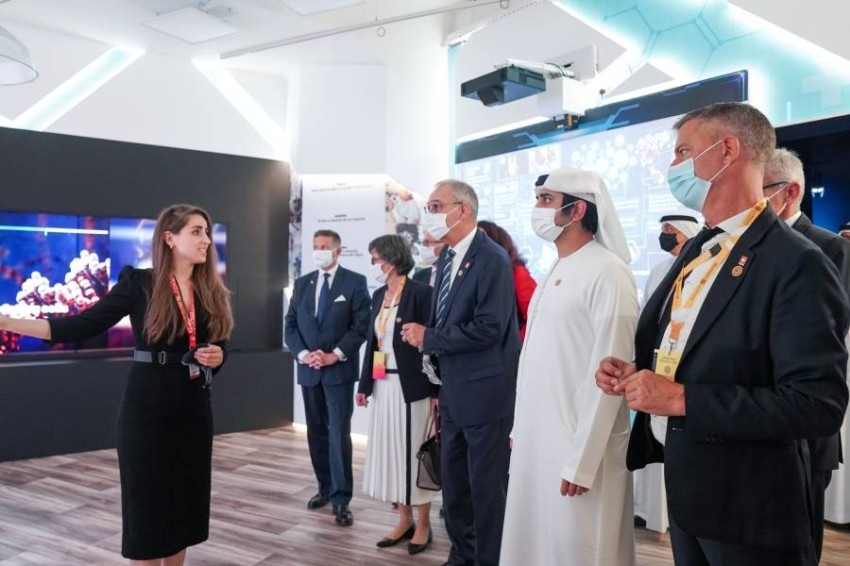 مكتوم بن محمد يتفقّد جناح سويسرا في «إكسبو 2020 دبي»