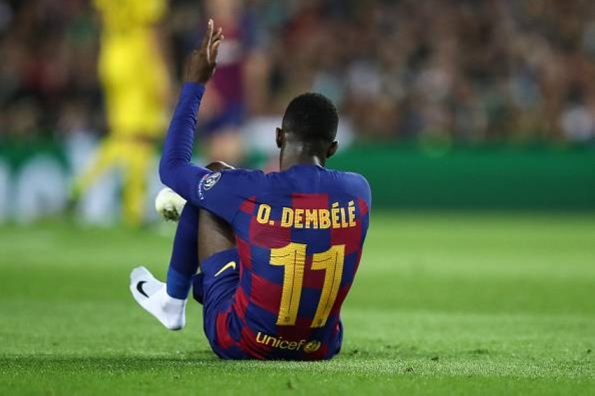 سجل إصابات مروع لديمبلي منذ انتقاله لبرشلونة