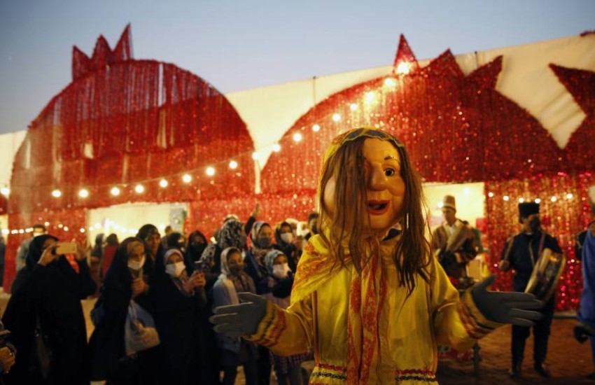 جانب من احتفال وعروض "مهرجان الرمان" في طهران بإيران
