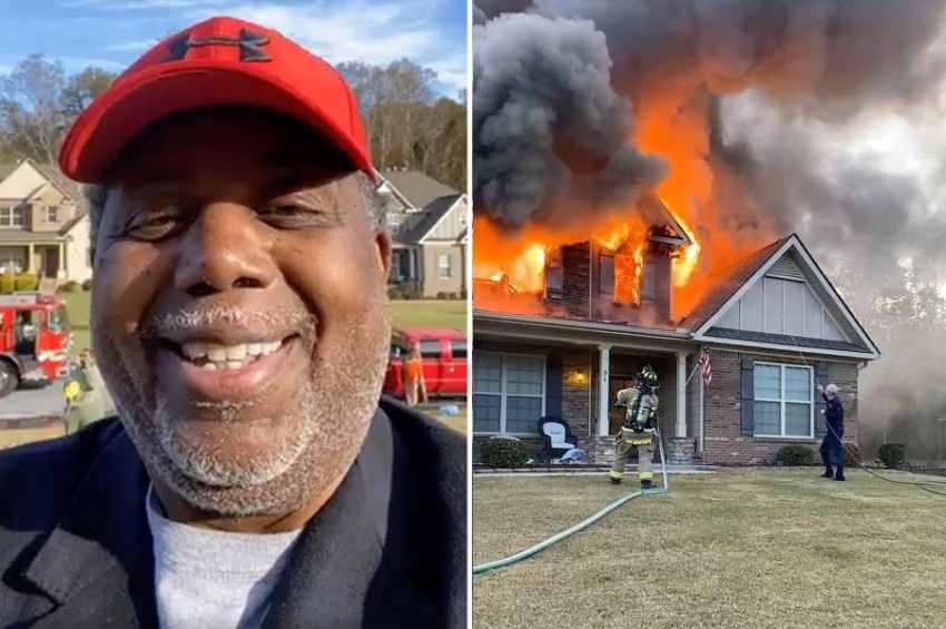 أمريكي ينقل حريق منزله في بث مباشر على فيسبوك
