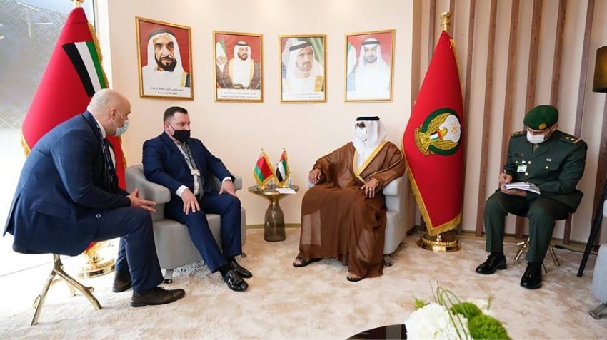 البواردي يلتقي وزراء وكبار ضيوف معرض دبي للطيران 2021