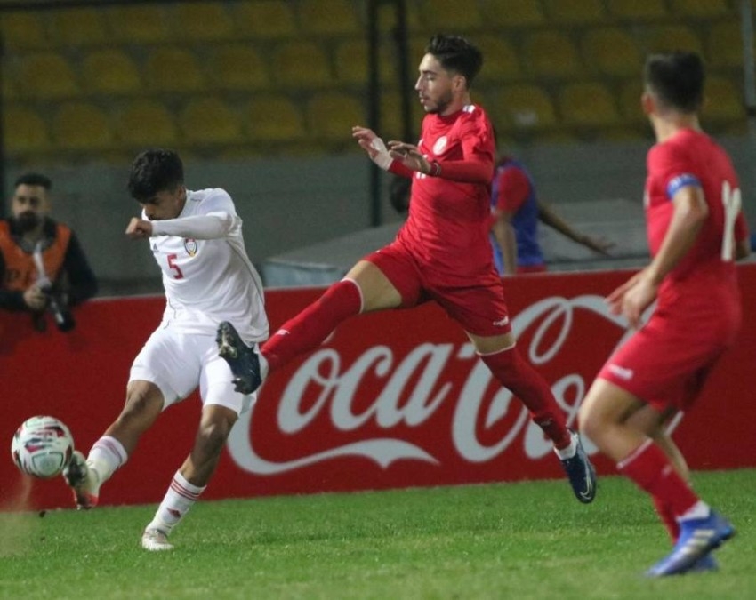 منتخب الإمارات للشباب يتعادل مع لبنان في بطولة غرب آسيا