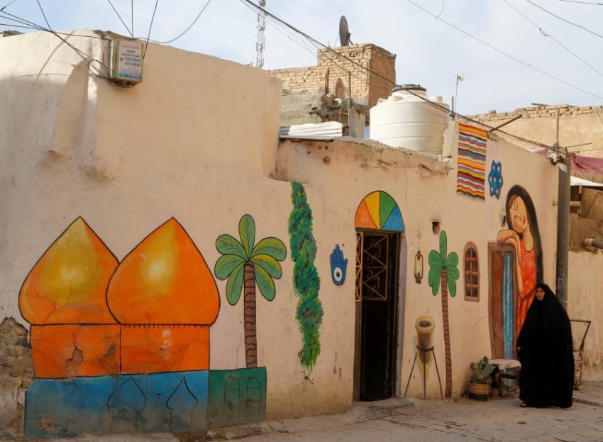 فنانون يحولون أحياء في بغداد إلى متحف مفتوح