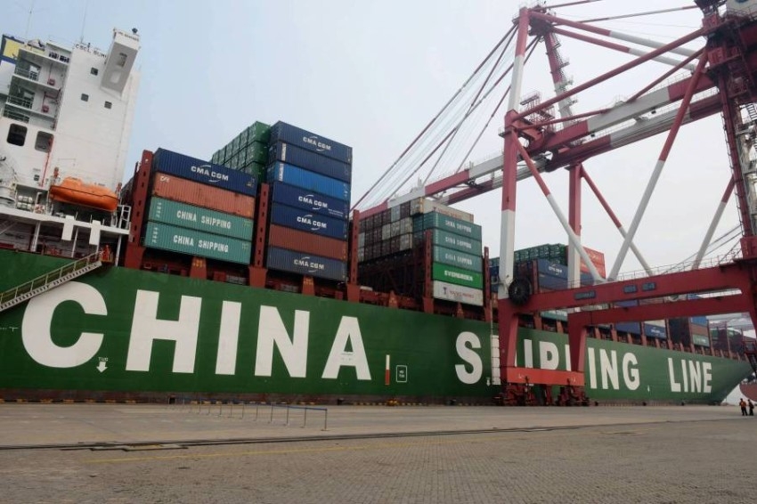 85 % تراجع بيانات السفن القادمة من الصين