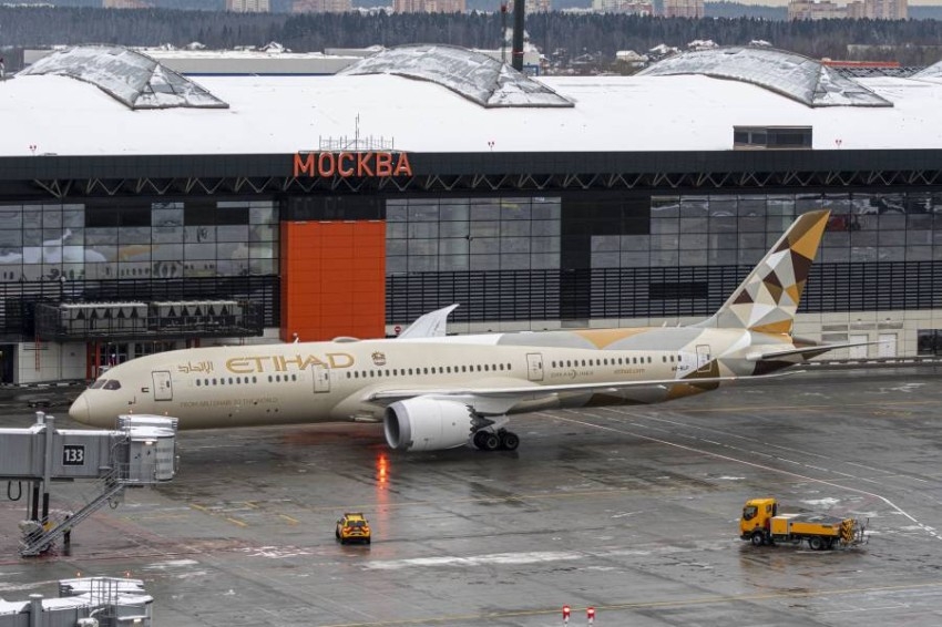 «الاتحاد للطيران» تطلق أول رحلة إلى مطار شيريمتيوفو الدولي في موسكو
