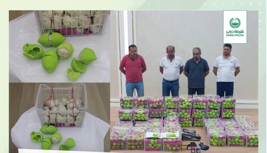 شرطة دبي تضبط مليون قرص «كبتاغون» في شحنات «ليمون»