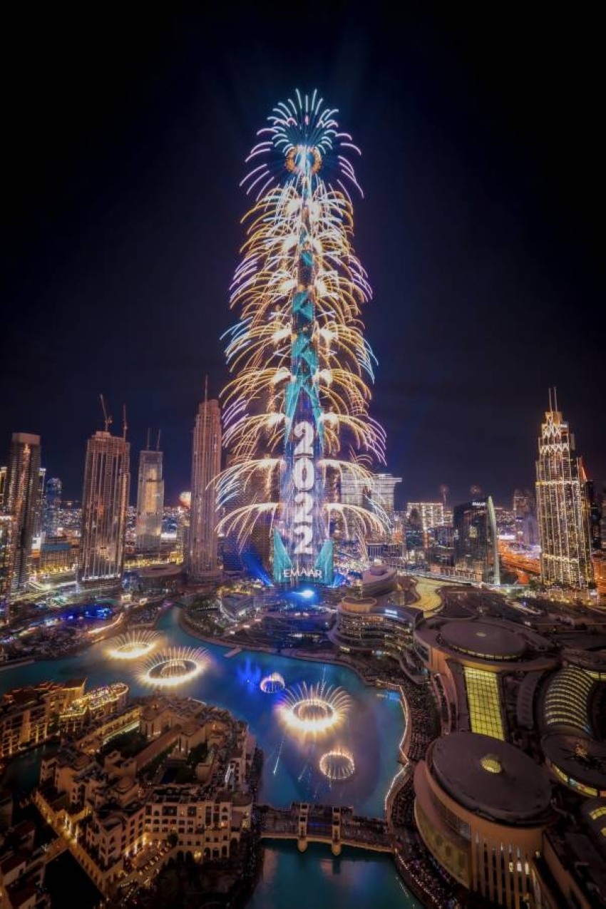 دبي تستقبل 2022 بالحفلات الموسيقية والعروض الضوئية