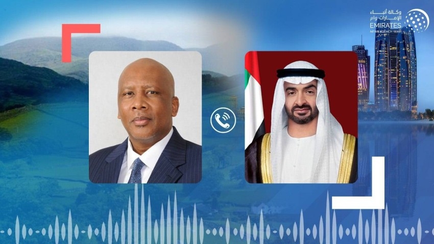 محمد بن زايد يتلقى اتصالاً من ملك ليسوتو أدان خلاله الهجوم الإرهابي على الإمارات