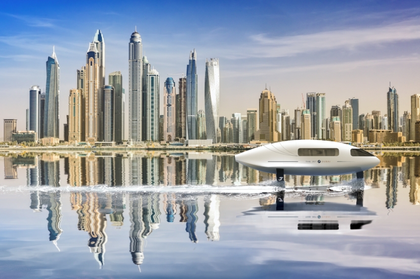 يعمل بالهيدروجين.. دبي تشهد تنفيذ «THE JET» أول قارب طائر من نوعه بالعالم