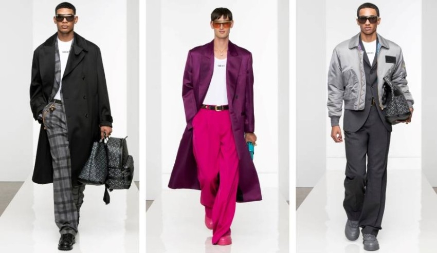 مجموعة فيرساتشي للأزياء الرجالية.. تصاميم شبابية وباقة رائعة من الألوان الجذابة