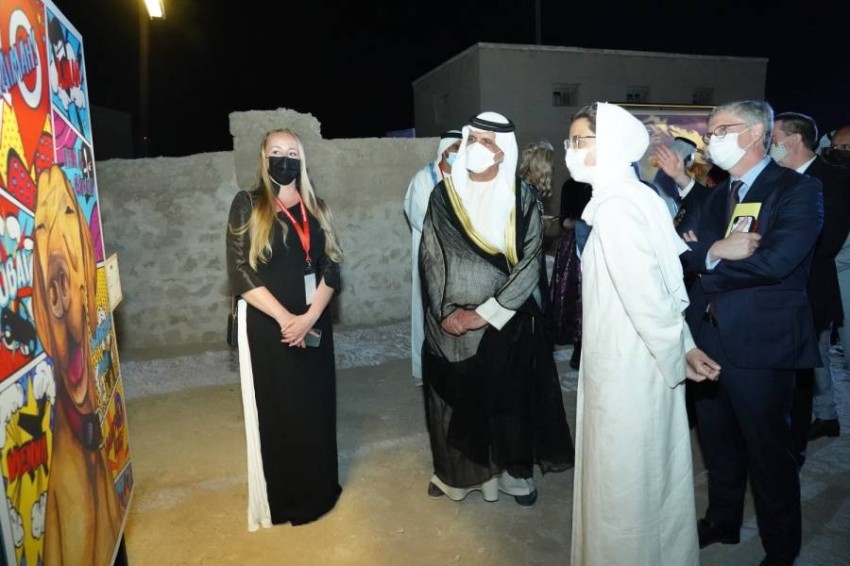سعود بن صقر القاسمي يشهد انطلاق «رأس الخيمة للفنون البصرية 10»