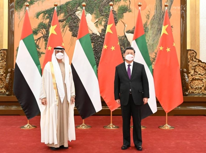 محمد بن زايد والرئيس الصيني يبحثان علاقات البلدين والتطورات في المنطقة
