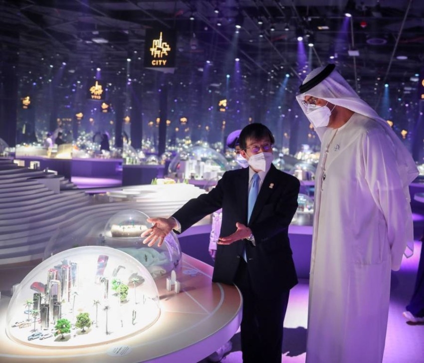 سلطان الجابر يزور جناح اليابان في «إكسبو 2020 دبي»