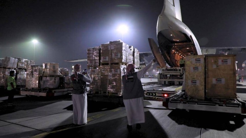 الإمارات ترسل طائرة تحمل 30 طناً من الإمدادات الطبية والإغاثية العاجلة إلى أوكرانيا