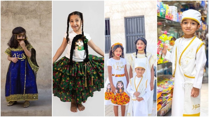 آمنة البلوشي: أزياء الأطفال في حق الليلة فرحة بلمسة تراثية