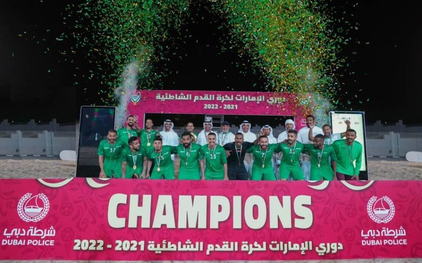 «شرطة دبي» بطلاً لدوري كرة القدم الشاطئية