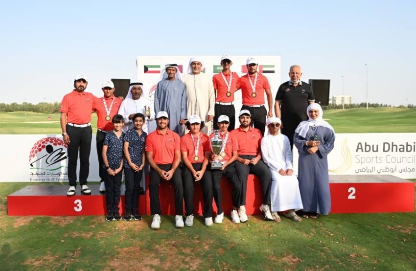 نهيان بن مبارك يتوج الفائزين بخليجية الغولف في أبوظبي