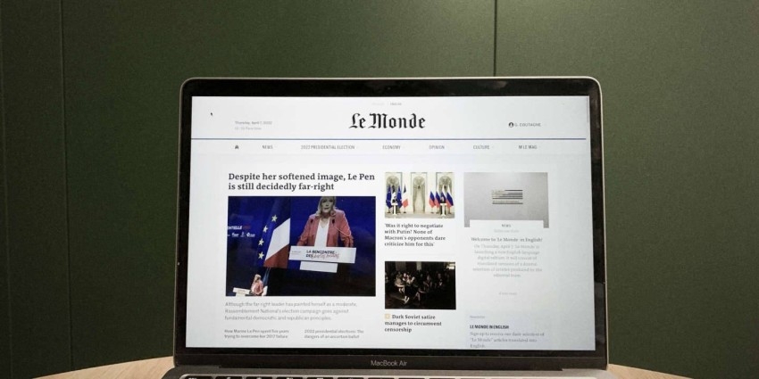 صحيفة لوموند الفرنسية تتحدث الإنجليزية في نسخة رقمية