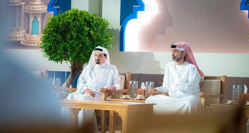 حاكم عجمان يستقبل المهنئين بشهر رمضان