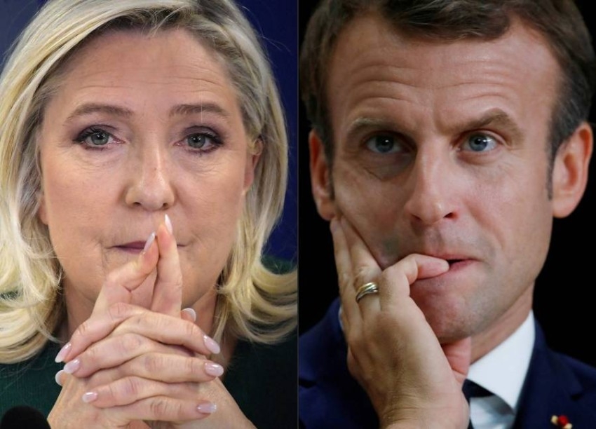 الانتخابات الفرنسية.. ماكرون يشكك في علاقات لوبان بالاتحاد الأوروبي