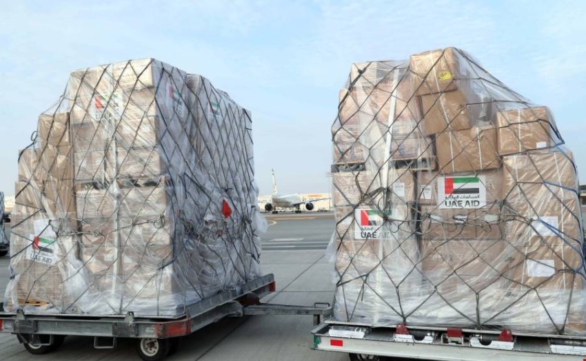 الإمارات ترسل طائرة مساعدات لأوكرانيا لإغاثة اللاجئين والنازحين