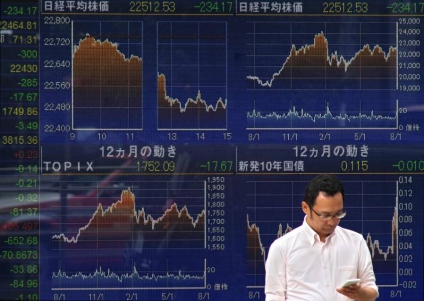 الأسهم اليابانية تتراجع بالختام متأثرة بانخفاض «وول ستريت»