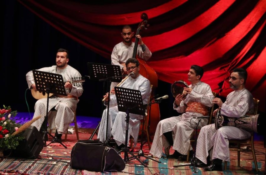 فرقة "شيوخ سلاطين الطرب" خلال أحد حفلاتهم بتونس العاصمة