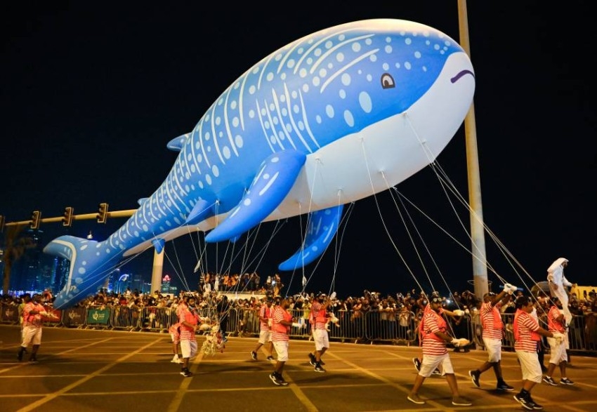جانب من مهرجان البالون الذي تستضيفه قطر للسياحة