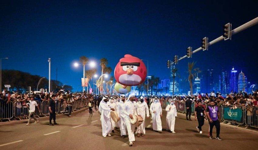 جانب من مهرجان البالون الذي تستضيفه قطر للسياحة