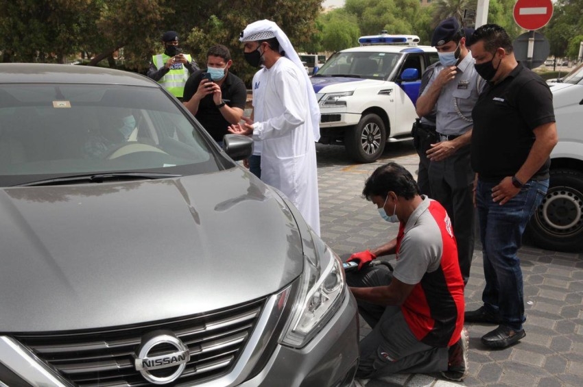 شرطة أبوظبي تحذر السائقين من خطورة استخدام «الإطارات الرديئة»