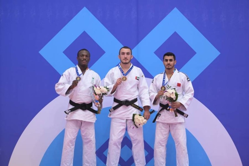 34 ميدالية تضع الإمارات في المركز الرابع بخليجية الكويت