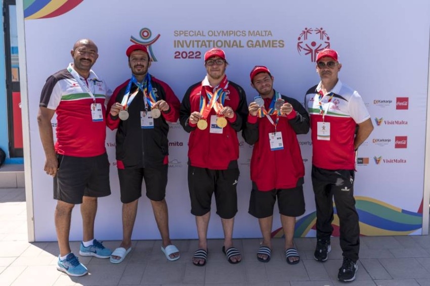 16 ميدالية حصاد الأولمبياد الخاص الإماراتي في ألعاب مالطا 2022