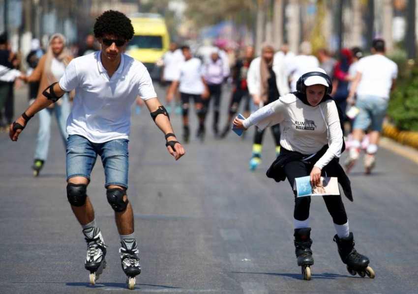 أول رالي تزلج مجاني على أكبر مسار تزلج مفتوح في الشرق الأوسط بمصر