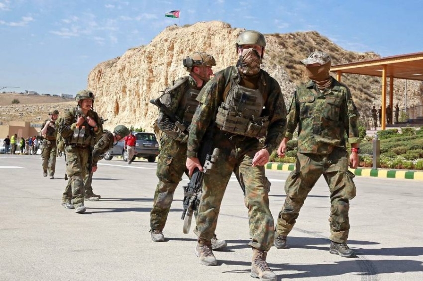 من فعاليات مسابقة المحارب الدولية السنوية بدورتها 12 في الأردن