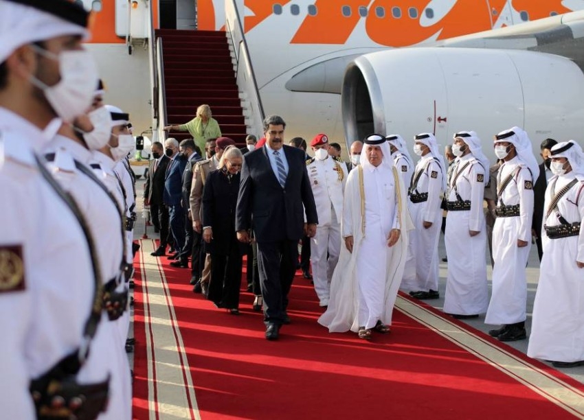 ضمن جولة شرق أوسطية: الرئيس الفنزويلي يلتقي أمير قطر