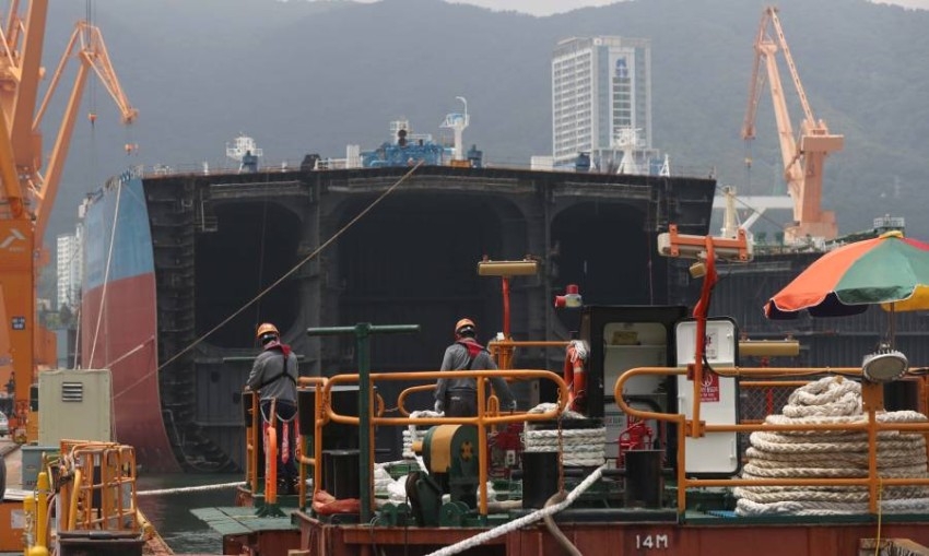تقسيم مجموعة دايو الكورية الجنوبية لبناء السفن تمهيداً لبيعها