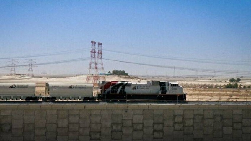 ربط محطة الشحن في أيكاد أبوظبي بالمسار الرئيسي لقطار الاتحاد