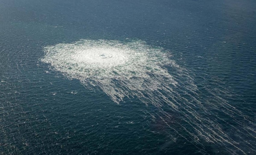تسرب الغاز من أنبوب نوردستريم يشكل دوائر يصل قطرها إلى ألف متر في بحر البلطيق