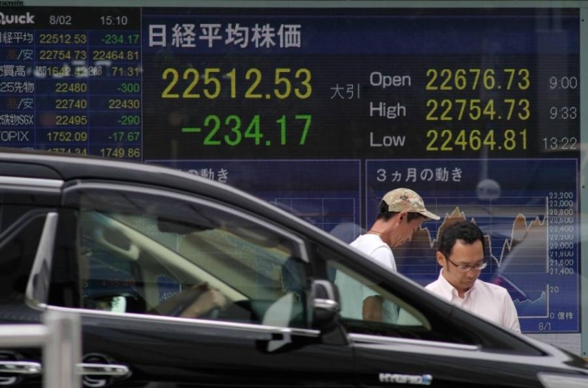 خسائر حادة للأسهم الصينية واليابانية تغلق على ارتفاع.