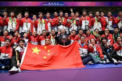 男女队皆胜印尼 中国时隔12年再包揽汤尤杯冠军！